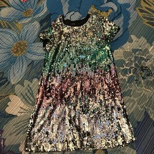 Kids ombré sequenced dress